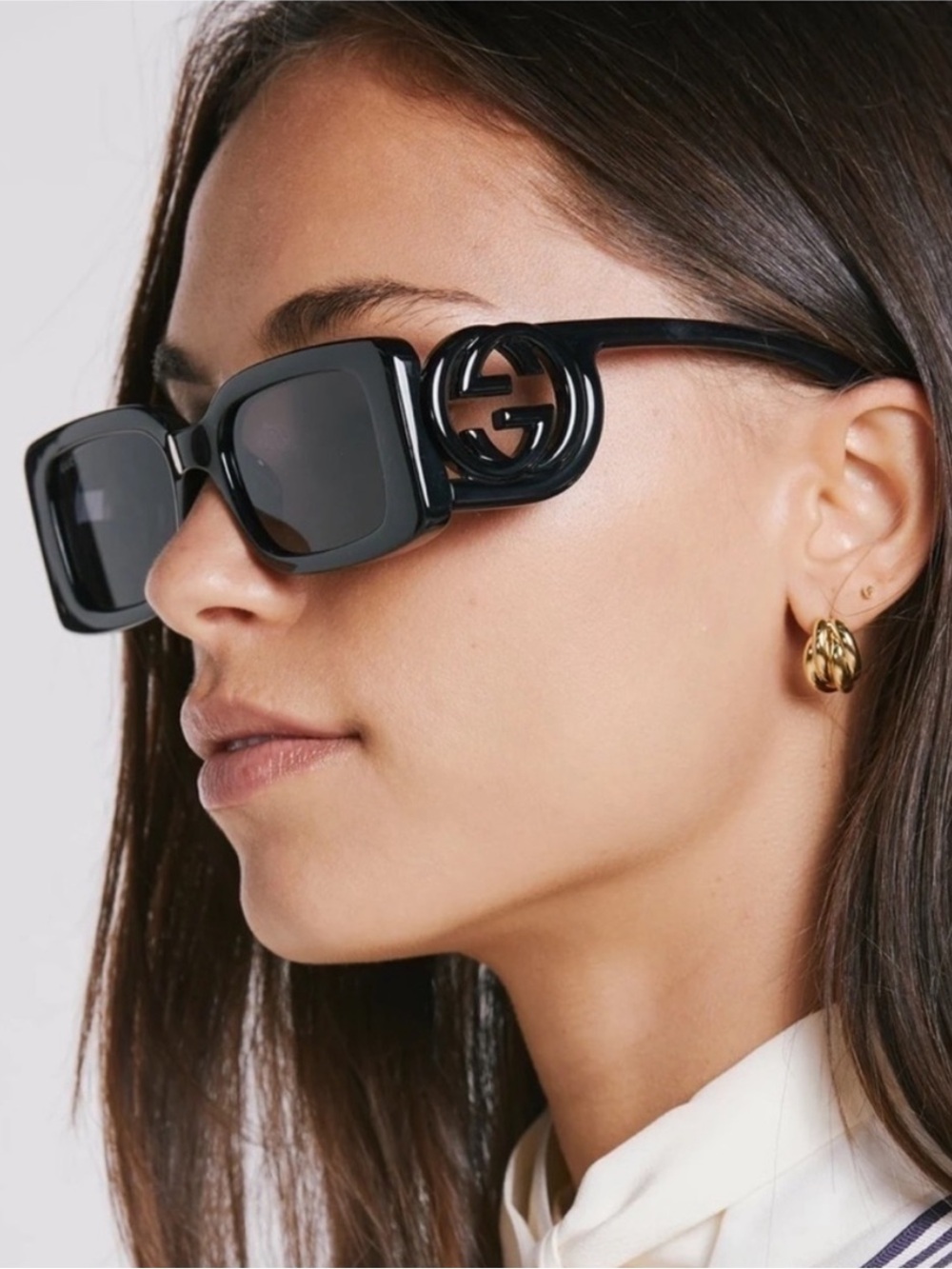 Gucci Black Sunglasses with GG Temple